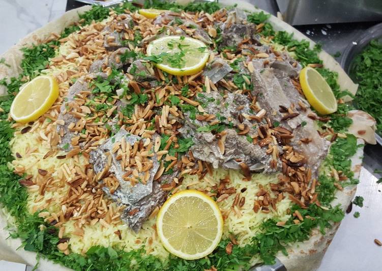 المنسف الأردني - طريقة تحضير المنسف الأردني بالجميد - طبخ عربي كوك