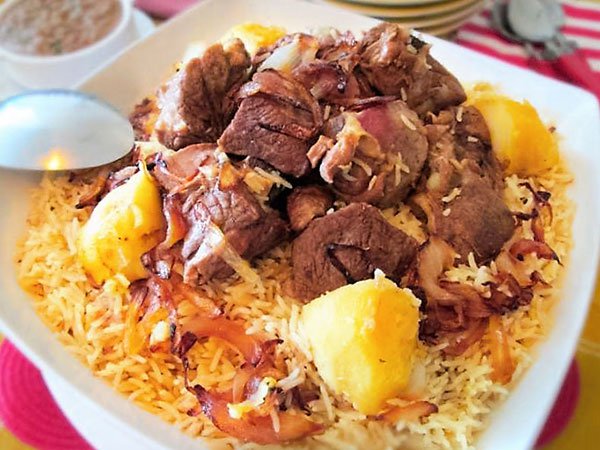 الأرز باللحم على الطريقة السعودية