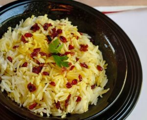 الأرز الإيراني بالرمان