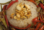 الأرز بالخضار ودبس الرمان